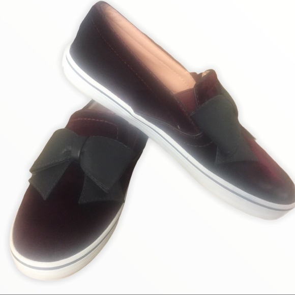 kate spade Shoes - New Burgundy Kate Spade delise Too velvet snea…